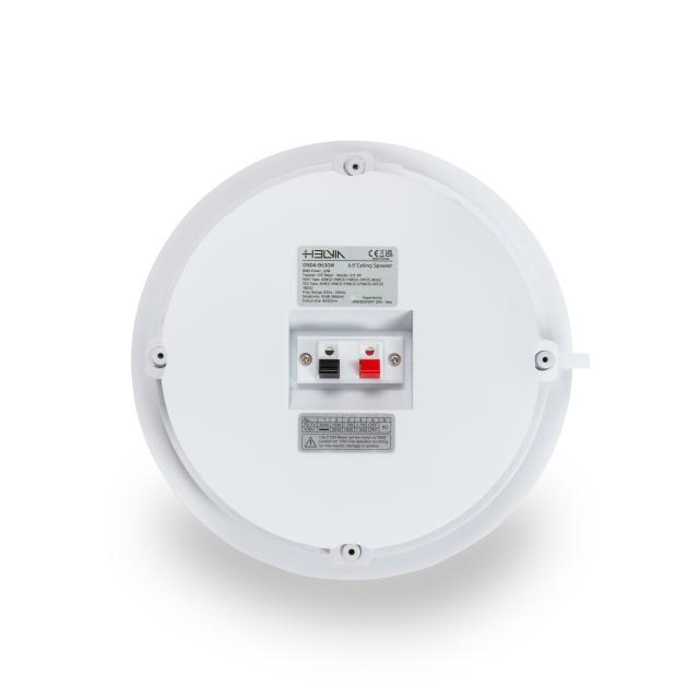 30W 70V/100V 6.5" 2-Way Ceiling Speaker with Back Can