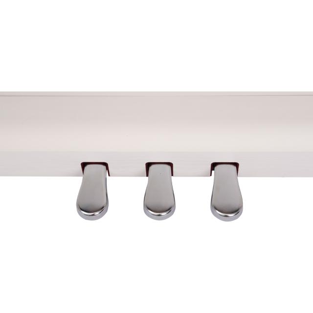 Compact digital piano with white finish