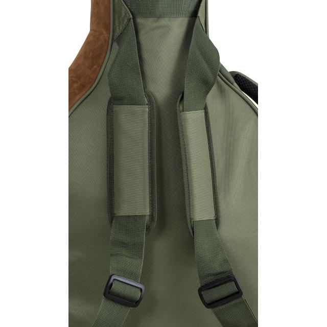 Borsa chitarra elettrica con inserti in pelle suede