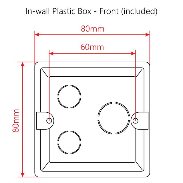 10W Volume attenuator for 70-100V speakers, 11 positions + Off,  with auxiliary line and 24V alarm control