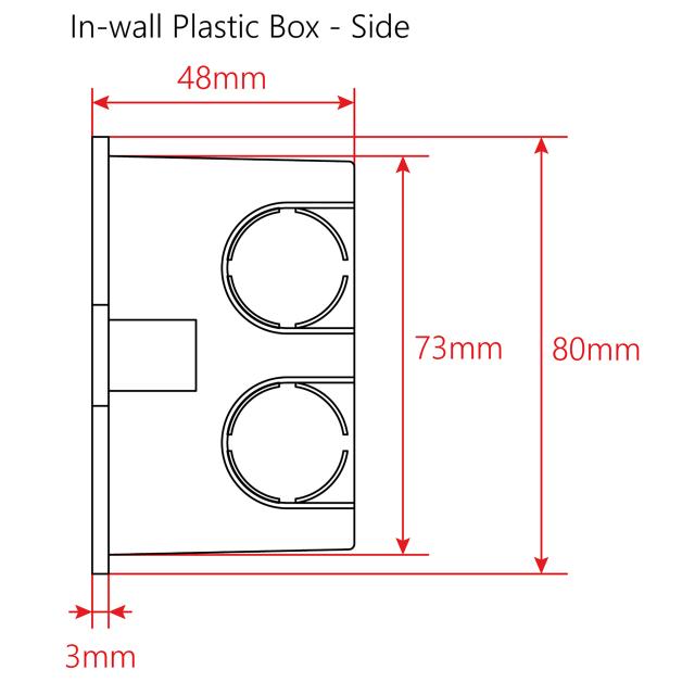 10W Volume attenuator for 70-100V speakers, 11 positions + Off,  with auxiliary line and 24V alarm control