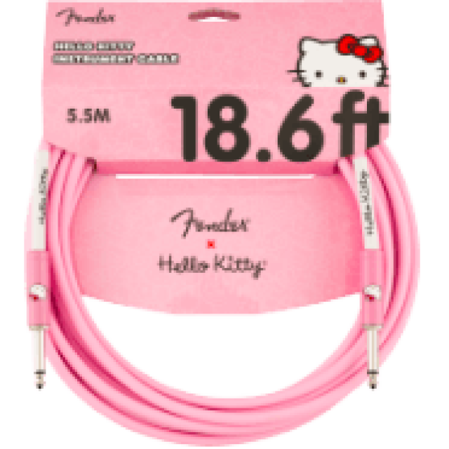 Fender® x Hello Kitty® 18.6' Instrument Cable, Pink