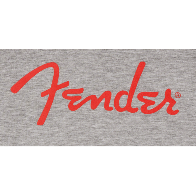 Fender® Spaghetti Logo L/S T-Shirt, Heather Gray, XXL
