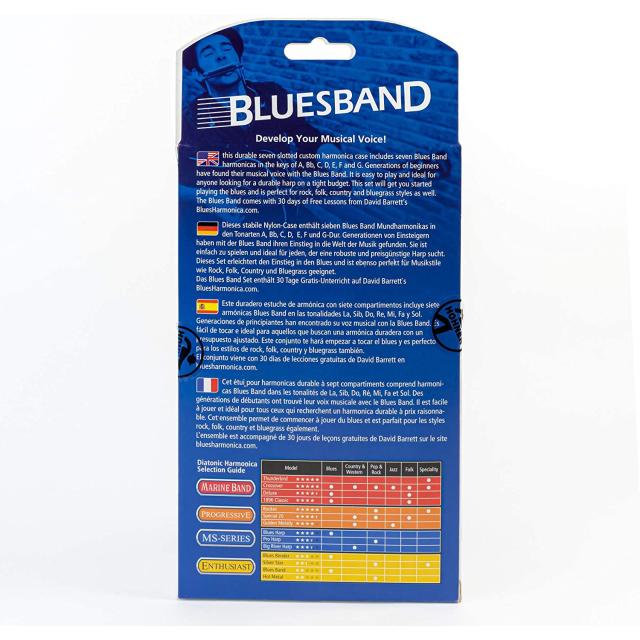 Pack 7 Armoniche Diatoniche A C D E F G e Bb con custodia