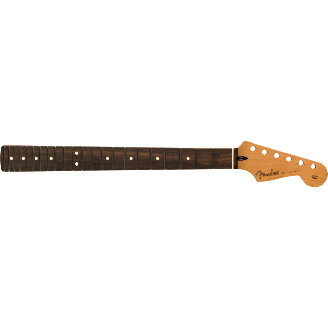 Manico per Stratocaster® Satin Roasted Maple, 22 Tasti Jumbo, 12" Radius, Profilo Flat Oval, Palissandro