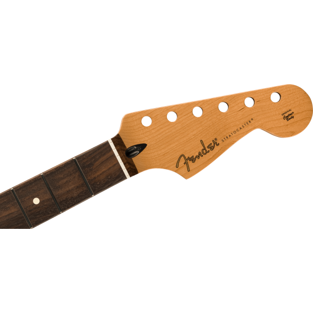 Manico per Stratocaster® Satin Roasted Maple, 22 Tasti Jumbo, 12" Radius, Profilo Flat Oval, Palissandro