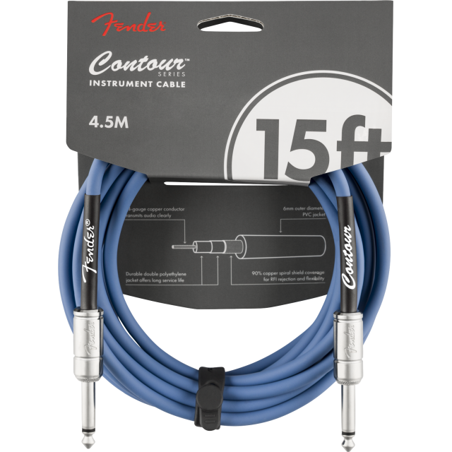 Cavo per strumenti serie Contour™, 15' (4.5m) Cable, Lake Placid Blue 0990571102