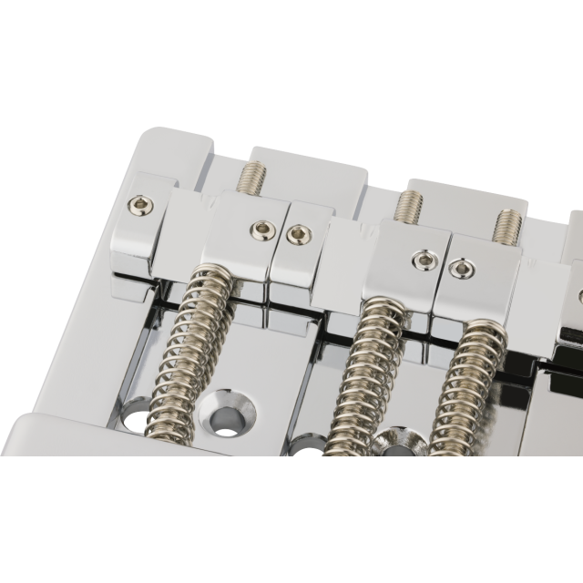 Ponte Fender HiMass String-Through 4-String Bass Assembly Brass Saddles, Chrome 0994411000