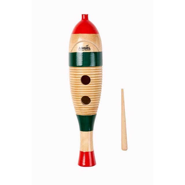 Guiro in legno ecologico da 39 cm