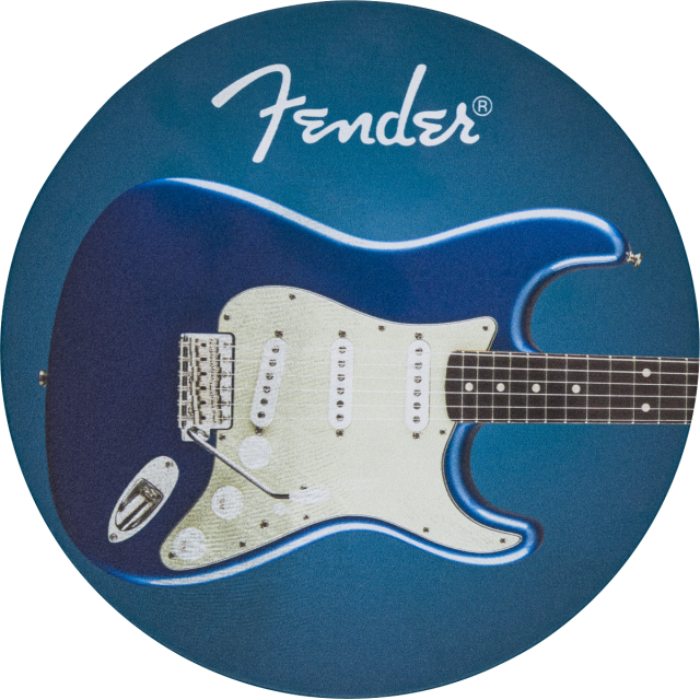 Fender™ Guitars Coasters, 4-Pack, Multi-Color Leather
