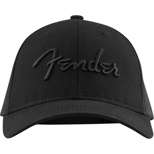 Cappellino Fender 6 Panel Mesh porta plettro, Black