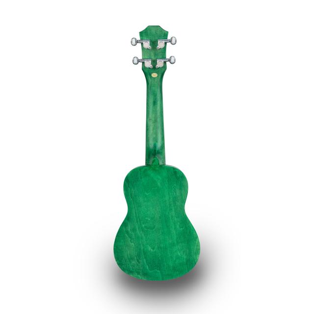 Soprano ukulele with inlaid drawing and bag