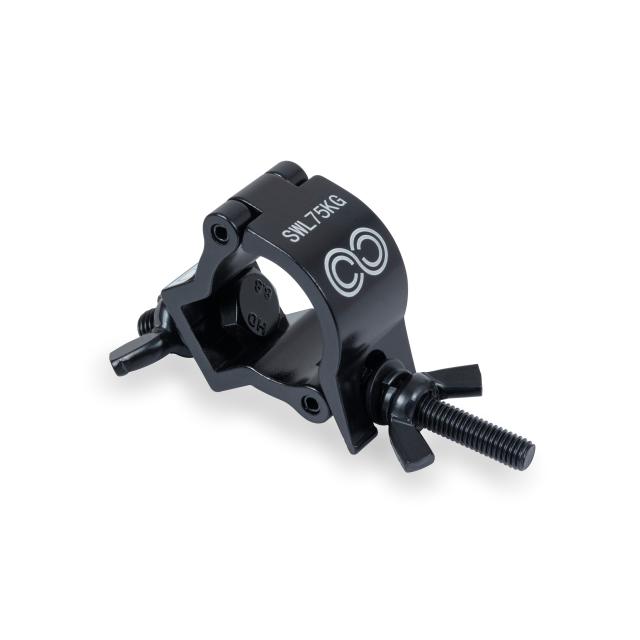 BLACK ALUMINIUM CLAMP 31-35 MM 75 KG