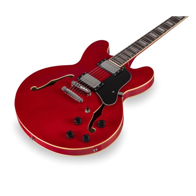 Double cutaway semi-acoustic guitar w/Humbuckers