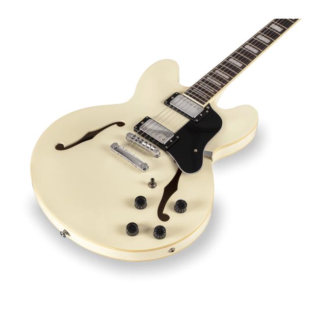 Double cutaway semi-acoustic guitar w/Humbuckers