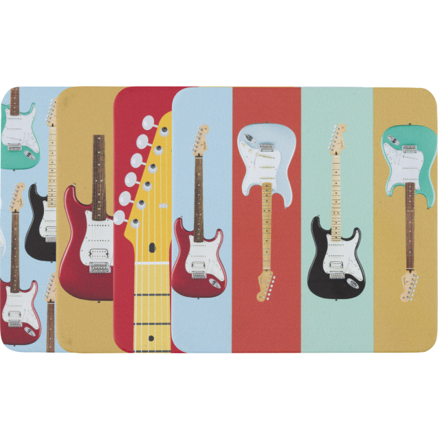 Fender® Stratocaster™ Modern Design Coaster Set