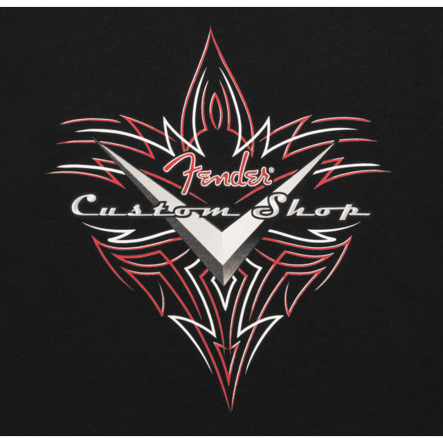 Fender® Custom Shop Pinstripe T-Shirt, Black, S