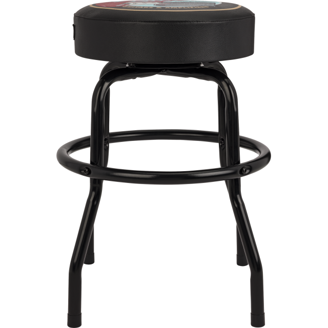 Fender™ Guitars & Amps Pick Pouch Barstool, Black/Black, 30"