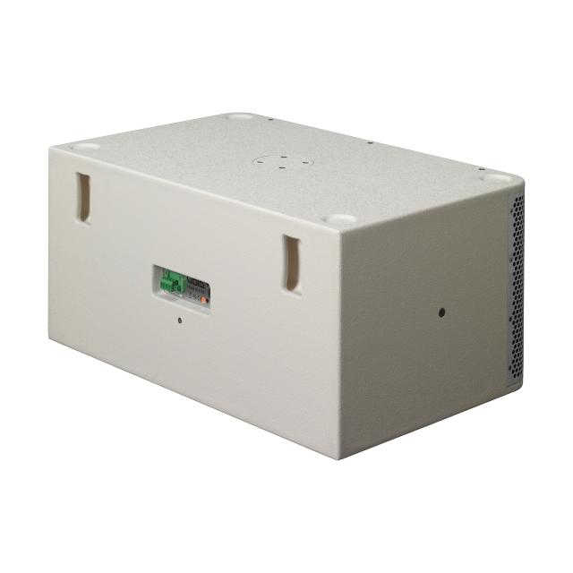 Compact reflex subwoofer with double 12” transducer, 4 Ω, 1200 W (white)