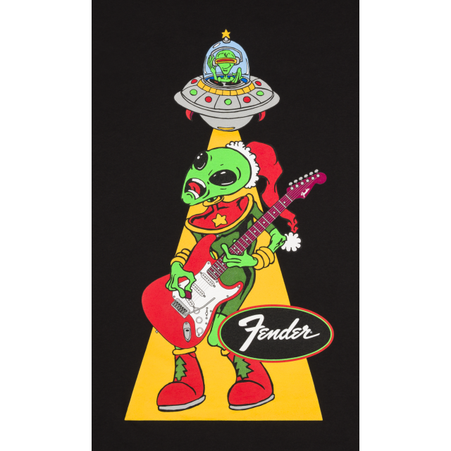 T-shirt  Fender® Ugly Christmas Tee Alien, Blk, XXL
