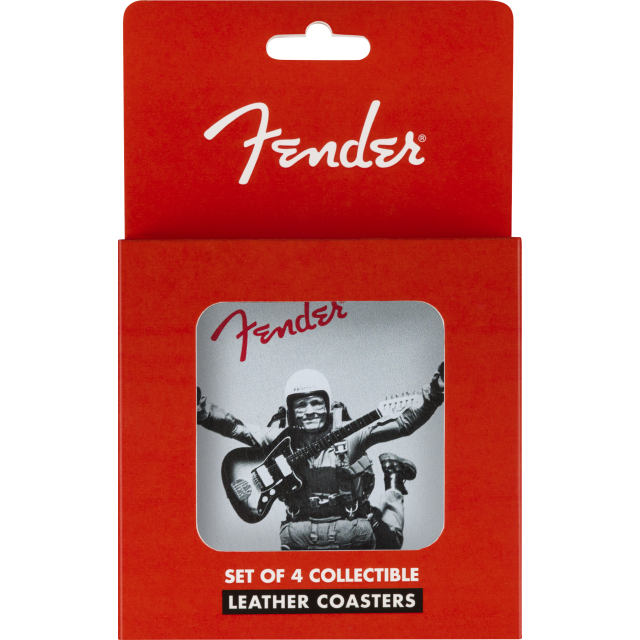 Set sottobicchieri  Fender™ Vintage Ads 4-Pk Coaster Set, Black and White