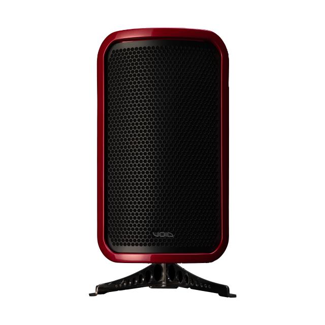 Passive reflex subwoofer with dual 8” woofers, 300 W AES, 8 Ω, IP-rated, fibreglass cabinet (red)
