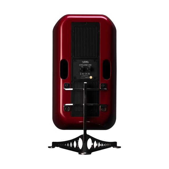 Passive reflex subwoofer with dual 8” woofers, 300 W AES, 8 Ω, IP-rated, fibreglass cabinet (red)