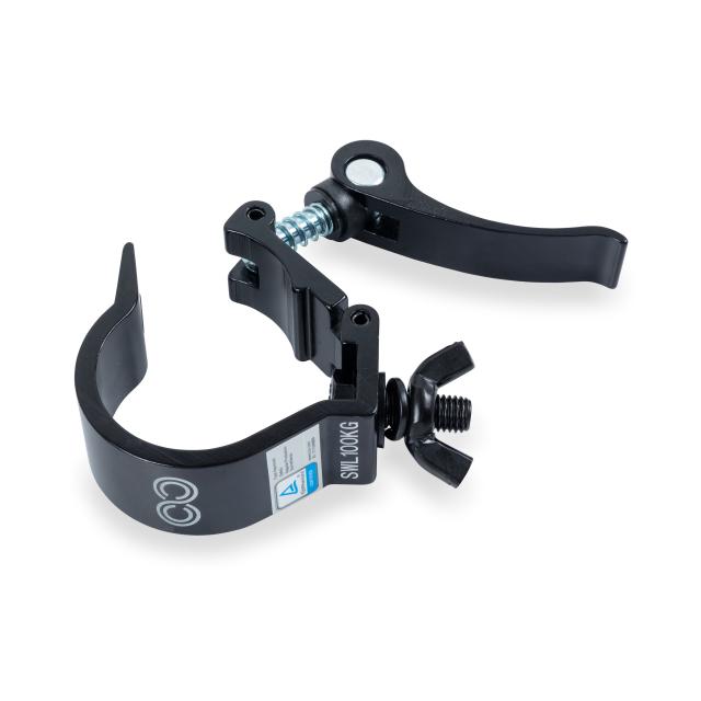 BLACK ALUMINIUM RAPID FIX CLAMP 48-50 MM AUTOMATIC RELEASE 100 KG