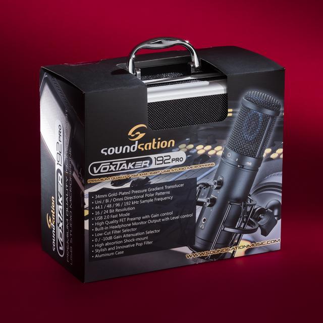 Premium Quality 192kHz/24bit USB Studio Microphone Kit