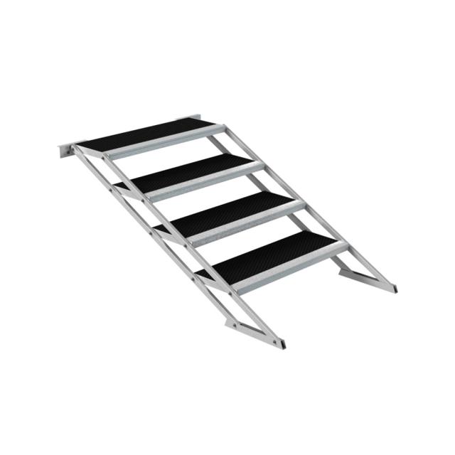 Stair with 4 steps adjustable from 60 to 100 cm