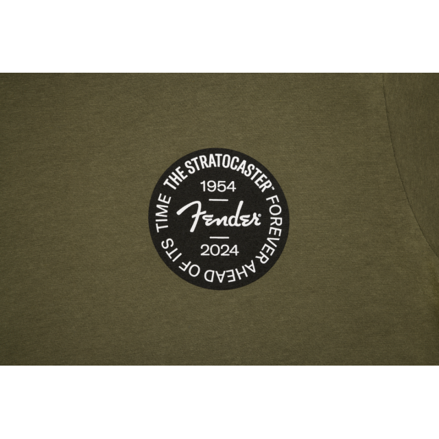 Stratocaster™ 70th Anniversary Badge Tee, Olive, S