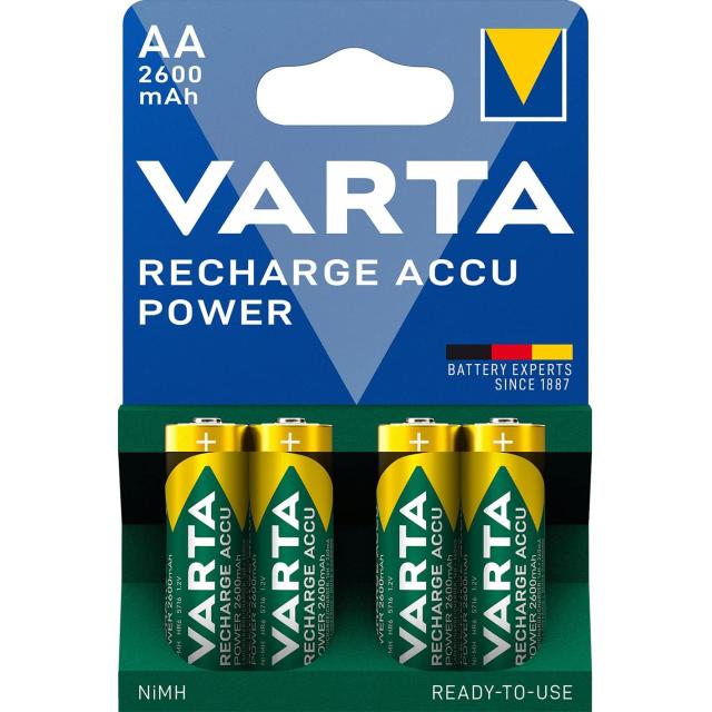 Batteria ricaricabile AA stilo 2600 mAh BLISTER 4 PZ