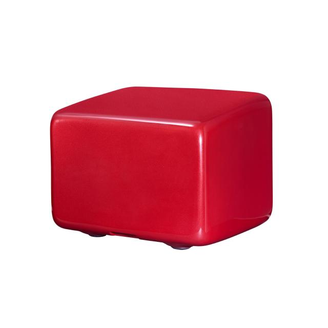 1x12” subwoofer, 600 W AES, 8 Ω, reflex, with fiberglass cabinet (red)
