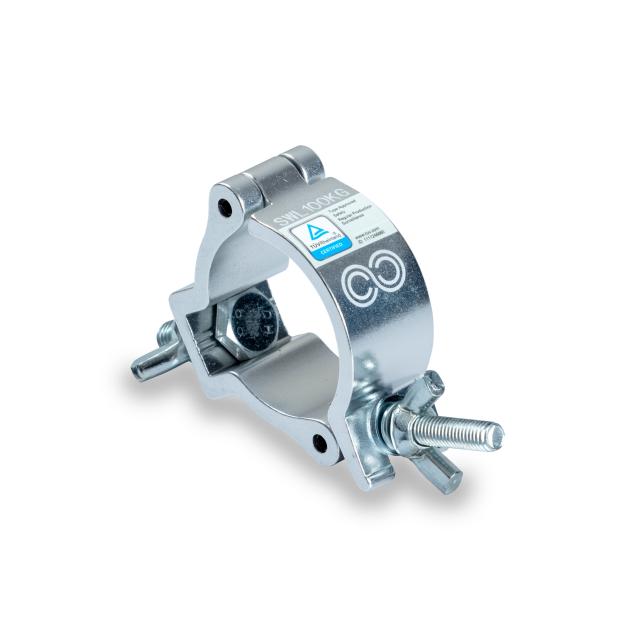 MORSETTO  IN ALLUMINIO DA 41-53 MM 100 KG TUV