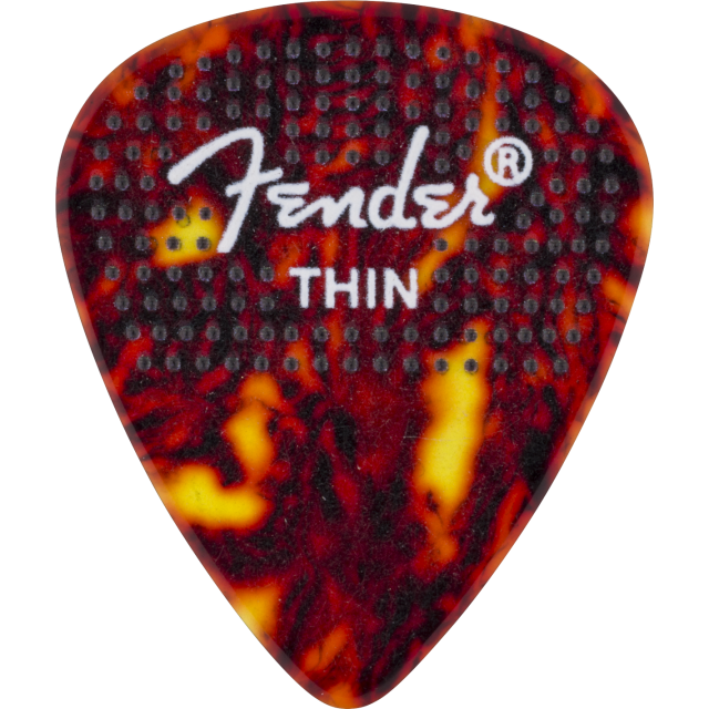 Plettri Fender 351 Dotted Celluloid Picks, 12-Pack, Thin 1980200100