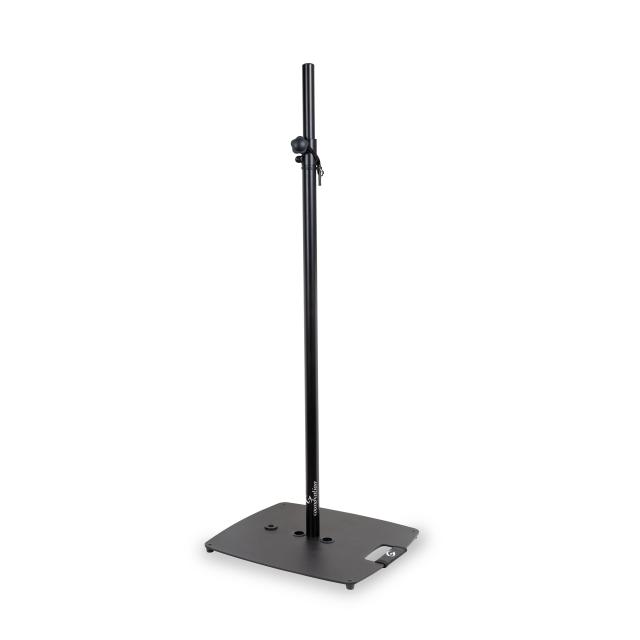 Supporto per speaker/proiettori di illuminazione con base quadrata in acciaio