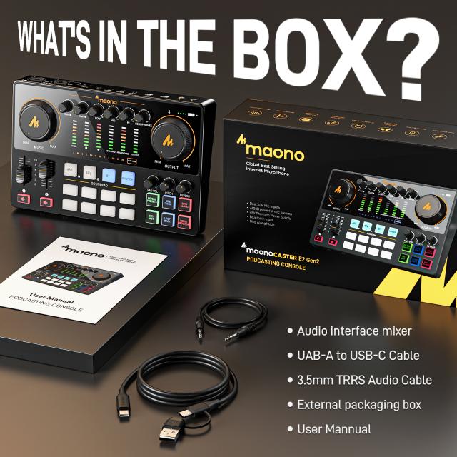 Podcasting Console MAONOCASTER E2 Gen2