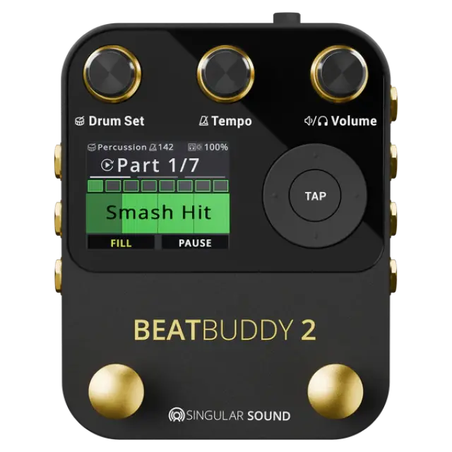 Stomp box drum machine