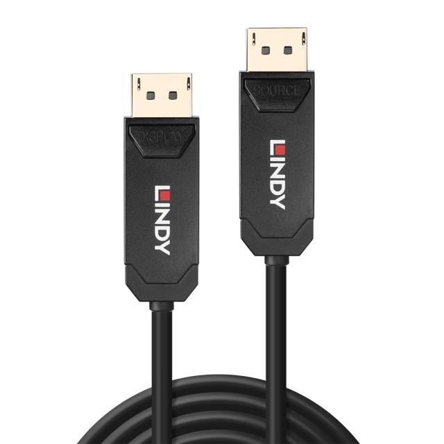 20m Fibre Optic Hybrid DisplayPort 2.0 UHBR10 Cable