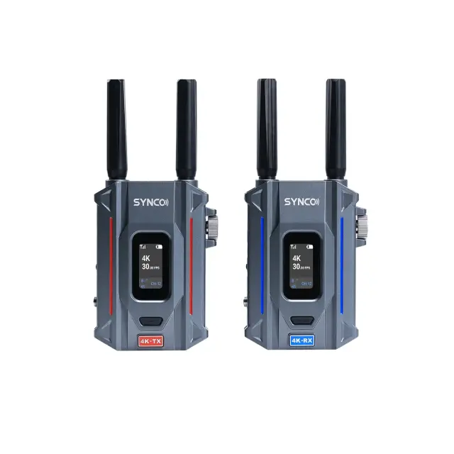  Wireless Video Transmission System, 400m Range, 80ms Low Latency, Auto Channel Selection, UVC Streaming, 9 Groups