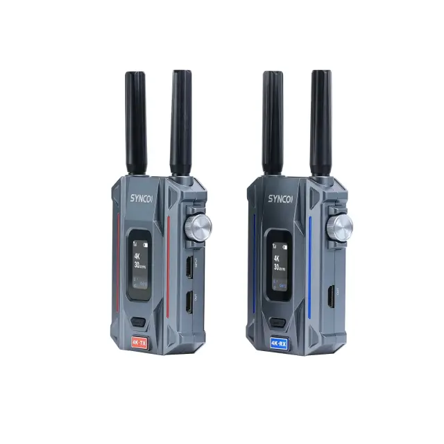  Wireless Video Transmission System, 400m Range, 80ms Low Latency, Auto Channel Selection, UVC Streaming, 9 Groups