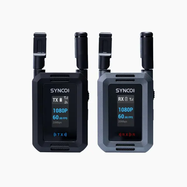 (TX + RX setup) Wireless HD Video Transmission System, 200m Range, Multi-Screen Monitoring, 40ms Low Latency