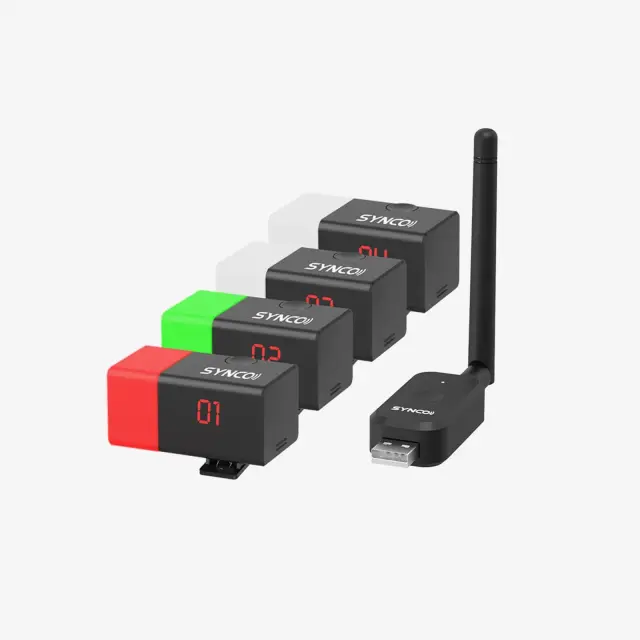 Wireless Tally Light System, 1000m Transmission Range, Up to 32 Dual-Color Indicator Lights Control, IP Remote Connectivity