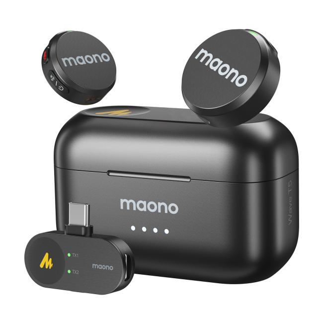 Dual wireless lavalier microphone