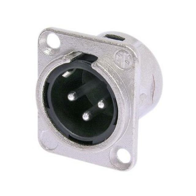 3-pole Male XLR Connector - Nichel