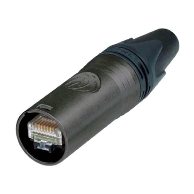 etherCON CAT6A cable connector - insulation diameter > 1.1 mm - Black