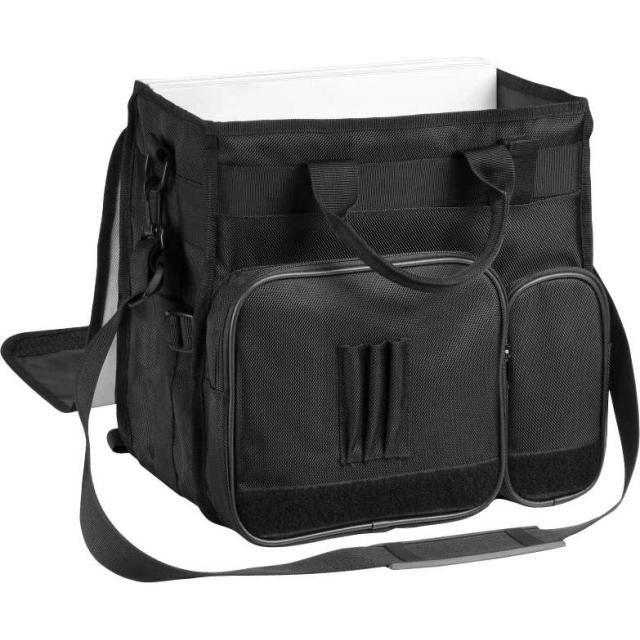 Borsa Convertibile Porta Vinili da DJ (Capacità: 45 dischi - Colore Turchese/Bianco)