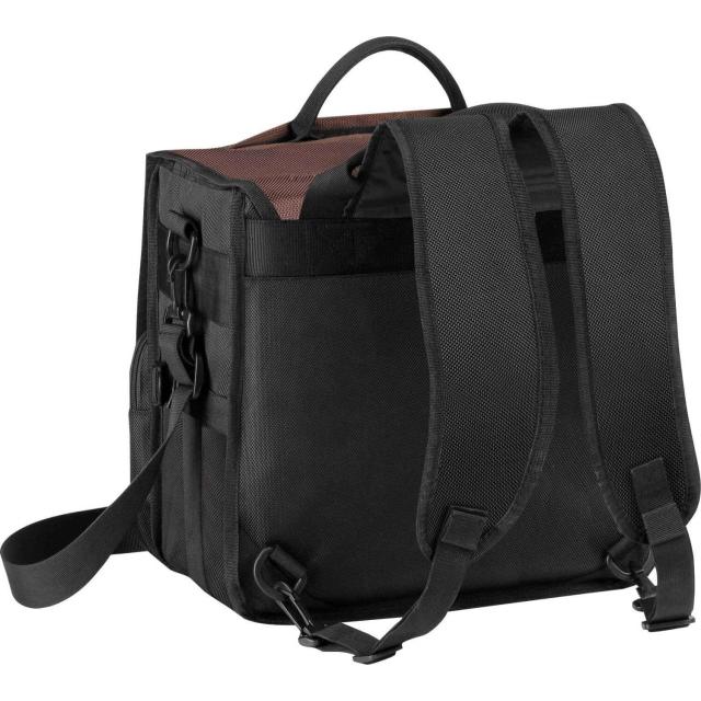Borsa Convertibile Porta Vinili da DJ (Capacità: 45 dischi - Colore Nero/Bianco)
