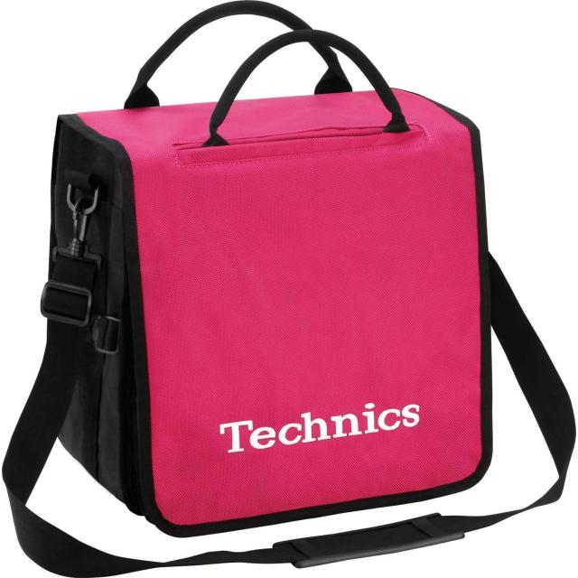 Borsa Convertibile Porta Vinili da DJ (Capacità: 45 dischi - Colore Rosa/Bianco)