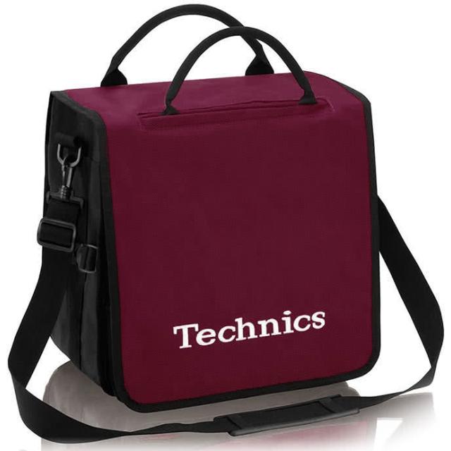 Borsa Convertibile Porta Vinili da DJ (Capacità: 45 dischi - Colore Porpora/Bianco)